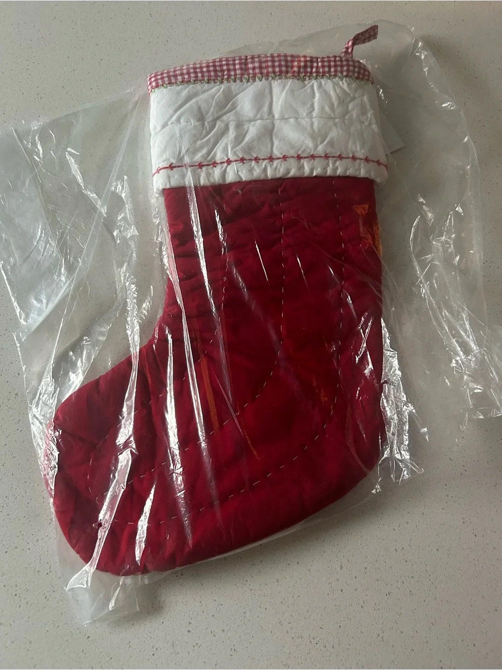 Pottery Barn Kitty Cat Quilted Christmas Stocking NWT NO MONOGRAM